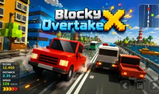 PLay Blocky Overtake X now!