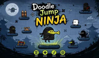 Play Doodle Jump Ninja now!