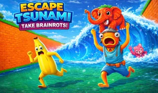 Play Escape Tsunami - Take Brainrots! now!
