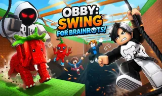 Play Obby: Swing For Brainrots! now!