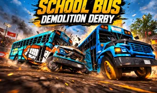 Play School Bus Demolition Derby now!
